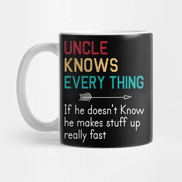 Uncle Knows Everything If He Doesn't Know He Makes Stuff Up Really Fast Happy Father Parent Day by bakhanh123
